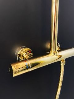 Душевая система с термостатом AltroBagno Costanza 0302 Or золото